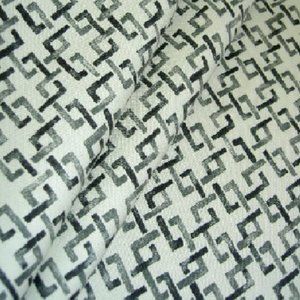 Women's Cotton Square Link Coal Fabric